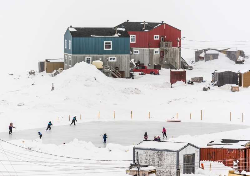 Scenery of a northern village